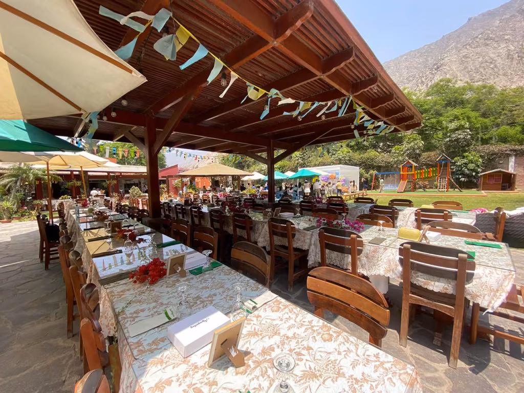 Terraza para eventos en Huertalejandro, Cieneguilla